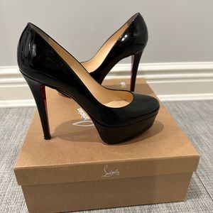 Christian Louboutin Bianca 120mm Patent Leather Heels Size 35